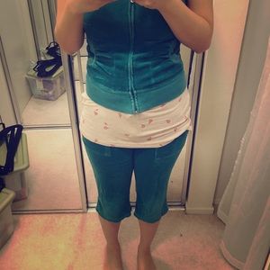 Juicy terry cloth cropped pants